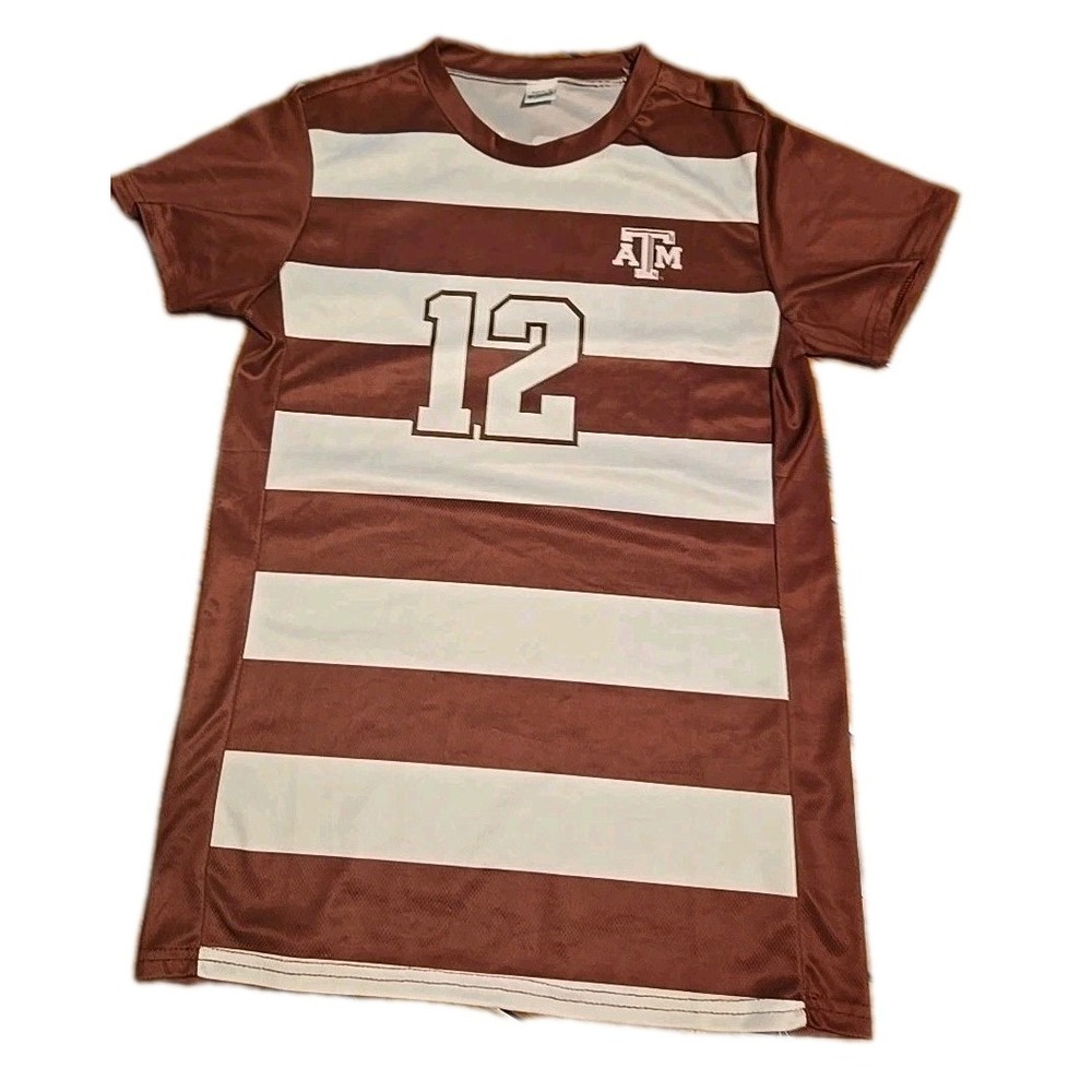 Texas A&M Aggies 12th ManShirt Adult Small Maroon White